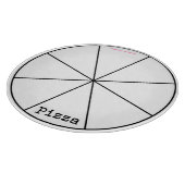 Rond de Pizza Slicing Guide Snijplank (Hoek)