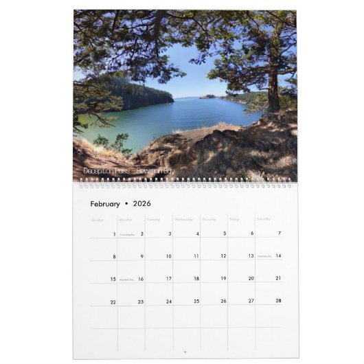 Rond de Puget Sound Kalender (Feb 2026)