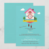 Rond de Uitnodiging van de Bridal van de Klok (Voorkant / Achterkant)