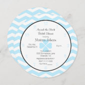 Rond de Uitnodiging van de Bridal van de Klok in B (Voorkant / Achterkant)