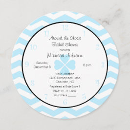 Rond de Uitnodiging van de Bridal van de Klok in B