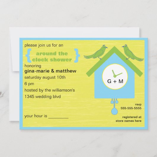 Rond de Uitnodiging van de Klok (Voorkant)