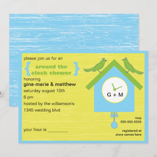 Rond de Uitnodiging van de Klok (Voorkant / Achterkant)