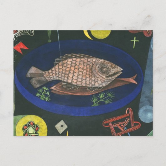 Rond de vis Paul Klee Briefkaart (Voorkant)
