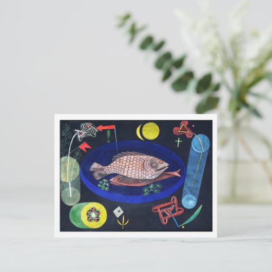 Rond de vis, Paul Klee Briefkaart (Staand voorkant)