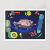 Rond de vis, Paul Klee Briefkaart (Voorkant)