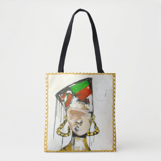 Rond de weg meisje tote bag (Voorkant)