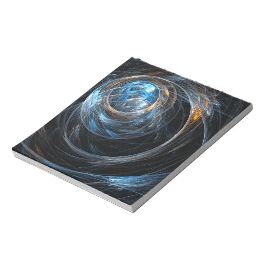 Rond de wereld Abstracte Art Blocnote (Linkerzijde)