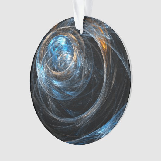 Rond de Wereld Abstracte Kunst Acrylcirkel Ornament (voorkant)