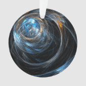 Rond de Wereld Abstracte Kunst Acrylcirkel Ornament (voorkant)