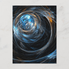 Rond de Wereld Abstracte Kunst Briefkaart