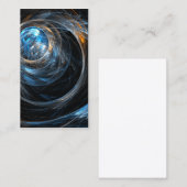 Rond de Wereld Abstracte Kunst Visitekaartje (Voorkant / Achterkant)