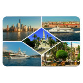 Rond de Wereld Collage Magneet (Horizontaal)