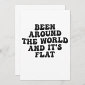 Rond de Wereld Gereisd en het is Grappig Plat Cade Kaart (Voorkant / Achterkant)