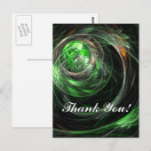 Rond de Wereld Groen Dank u Briefkaart (Voorkant / Achterkant)