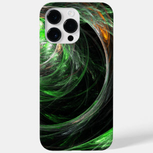 Rond de Wereld Groene Abstracte Kunst Case-Mate iPhone 14 Pro Max Hoesje
