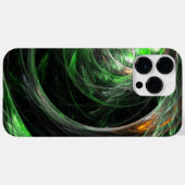 Rond de Wereld Groene Abstracte Kunst Case-Mate iPhone Case (Achterkant (horizontaal))