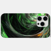 Rond de Wereld Groene Abstracte Kunst Case-Mate iPhone Case (Achterkant (horizontaal))