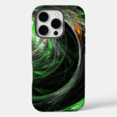 Rond de Wereld Groene Abstracte Kunst Case-Mate iPhone Case (Achterkant)