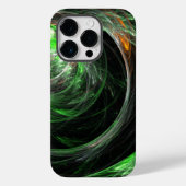 Rond de Wereld Groene Abstracte Kunst Case-Mate iPhone Case (Achterkant)