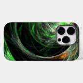 Rond de Wereld Groene Abstracte Kunst Case-Mate iPhone Case (Achterkant (horizontaal))