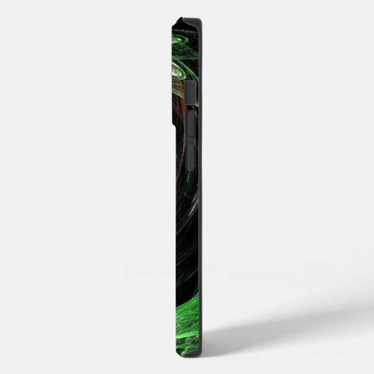 Rond de Wereld Groene Abstracte Kunst Case-Mate iPhone Case (Achterkant / Links)