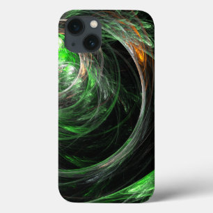 Rond de Wereld Groene Abstracte Kunst Case-Mate iPhone Case