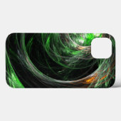 Rond de Wereld Groene Abstracte Kunst Case-Mate iPhone Case (Achterkant (horizontaal))