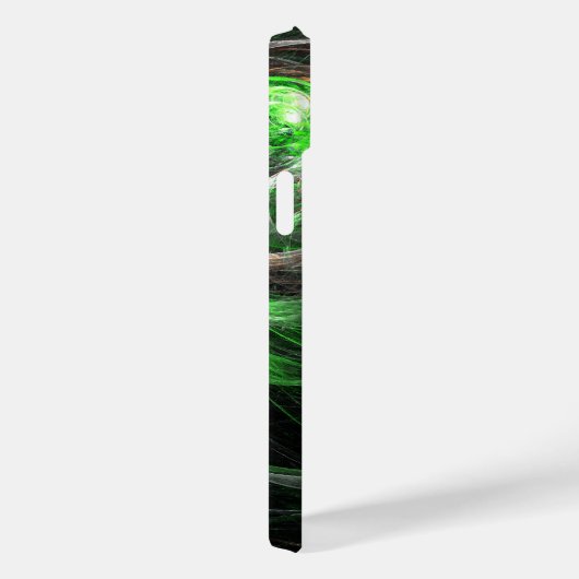 Rond de Wereld Groene Abstracte Kunst Case-Mate iPhone Case (Achterkant / Rechts)