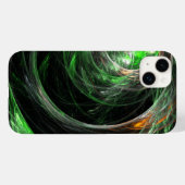 Rond de Wereld Groene Abstracte Kunst Case-Mate iPhone Case (Achterkant (horizontaal))