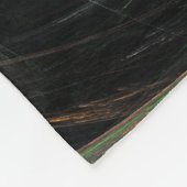 Rond de Wereld Groene Abstracte Kunst Fleece Deken (Hoek)