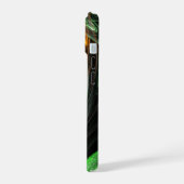 Rond de Wereld Groene Abstracte Kunst iPhone 15 Case (Linkerkant)