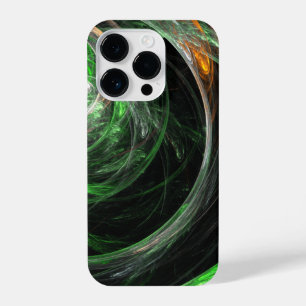 Rond de Wereld Groene Abstracte Kunst iPhone 14 Plus Hoesje