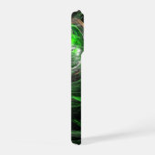 Rond de Wereld Groene Abstracte Kunst iPhone Hoesje (Rechterkant)