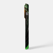 Rond de Wereld Groene Abstracte Kunst iPhone Hoesje (Linkerkant)