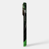 Rond de Wereld Groene Abstracte Kunst iPhone Hoesje (Linkerkant)