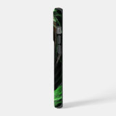 Rond de Wereld Groene Abstracte Kunst iPhone Hoesje (Linkerkant)