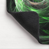 Rond de Wereld Groene Abstracte Kunst Mousepad Muismat (Hoek)