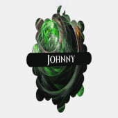 Rond de Wereld Groene Abstracte Kunst Ornament Kaart (Rechts)