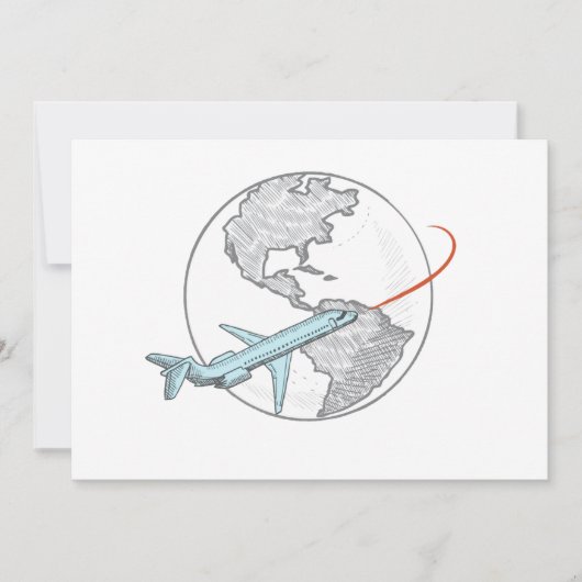 Rond de Wereld Kaart (Voorkant)