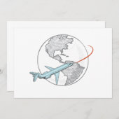 Rond de Wereld Kaart (Voorkant / Achterkant)