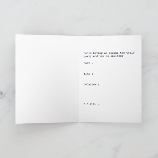 rond de wereld: paspoort (Binnen)