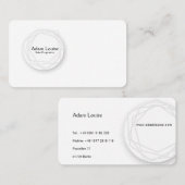 rond de wereldbol visitekaartje (Voorkant / Achterkant)