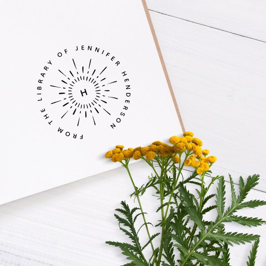 Rond de zon modern uniek uit de bibliotheek van rubberstempel