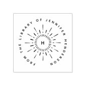 Rond de zon modern uniek uit de bibliotheek van rubberstempel (Afrduk)