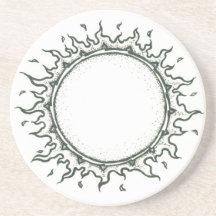 Rond de Zon - Zwarte en Witte Tekening