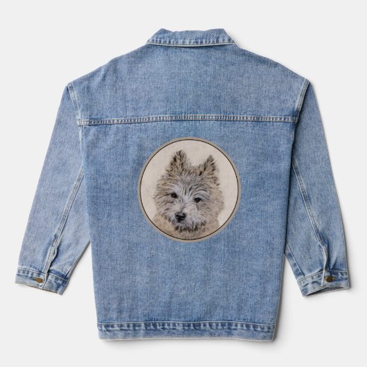 rond denim jacket (Achterkant)