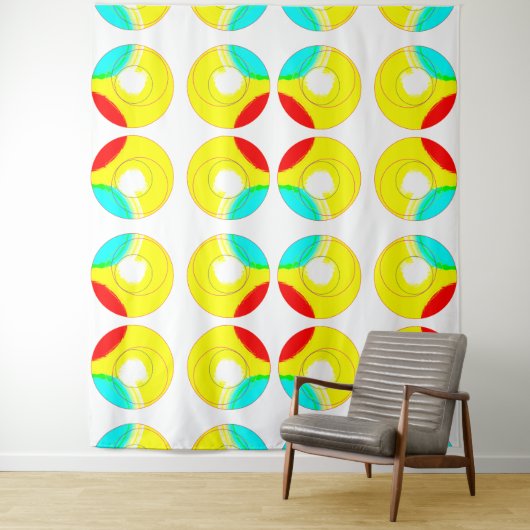 Rond door... wandkleed (In situ)