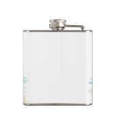 Rond-eilandvuurtoren Vinyl Wrapped Flask Heupfles (Achterkant)