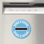 Rond embleem van Botswana Magneet (Insitu (Vaatwasser))